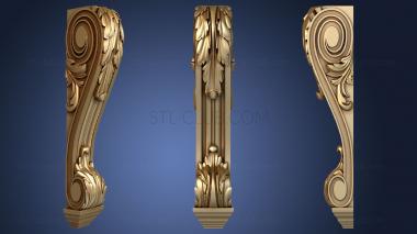 3D model Carved bracket (STL)